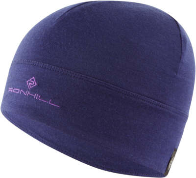 Ronhill Merino Running Beanie Blue Reflective Run Hat Mens Womens UK