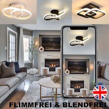 LED Lamp Ceiling Light Modern Chandelier Living Room Bedroom Pendant Lights UK