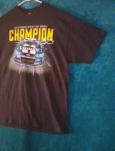 2013 Jimmy Johnson Lowe’s Nascar Sprint Cup Series CHAMPION T-Shirt- Size XL - Picture 6 of 9