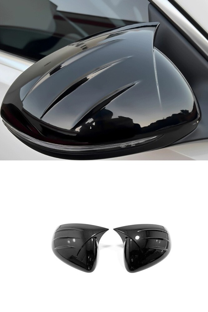 For 2024 Mercedes-Benz GLC300 Accessories Gloss Black Side Mirror Covers Trim