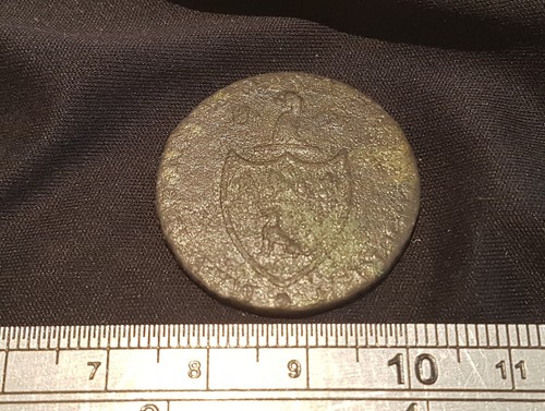 Georgian brass Guinea token L288