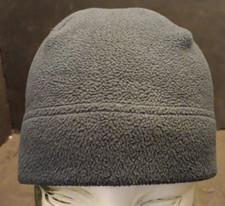 Unisex Med Lands' End Blue Fleece Beanie Skull Cap Hat