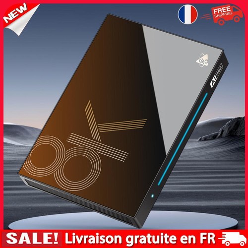 HD Media Player 8K Octa-Core 4/8GB RAM 32/128GB ROM 1000M LAN USB 3.0 AV1 H.265