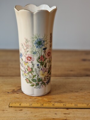 Aynsley Fine Bone English China Wild Tudor Vase hoch 6 cm ca.