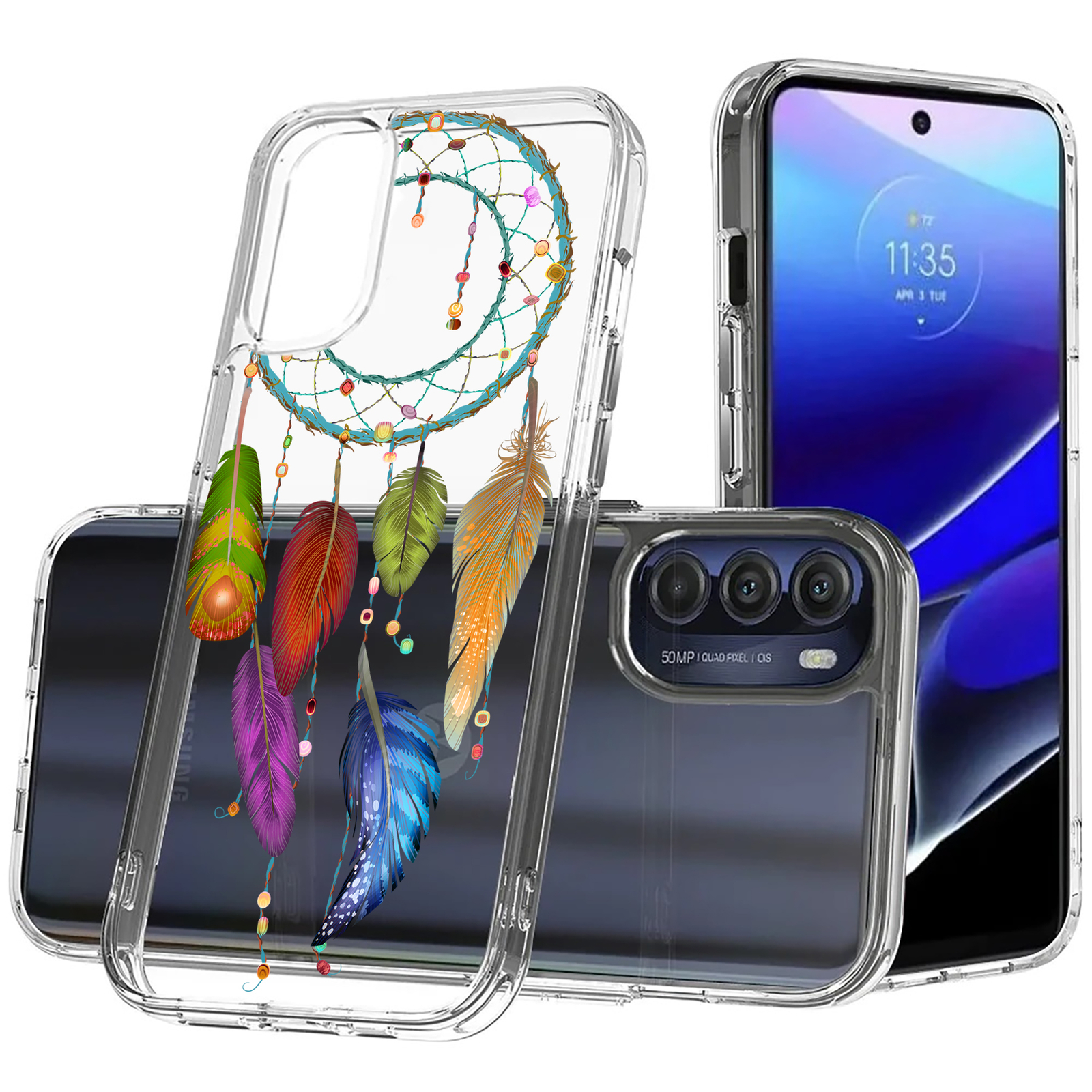 Phone Case Cover for Motorola Moto G Stylus 5G (2022), Dream Catcher Clear-image