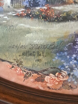 Marty Bell 1987 Limited Edition “May Cottage” 424/900 Signed Print