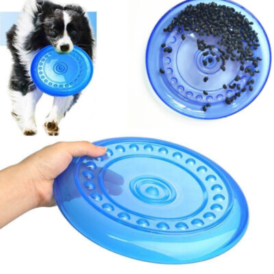 Dog Training Frisbee Throwing Soft Silicone Frisby Flying Baby Disc Fetch  Game UK