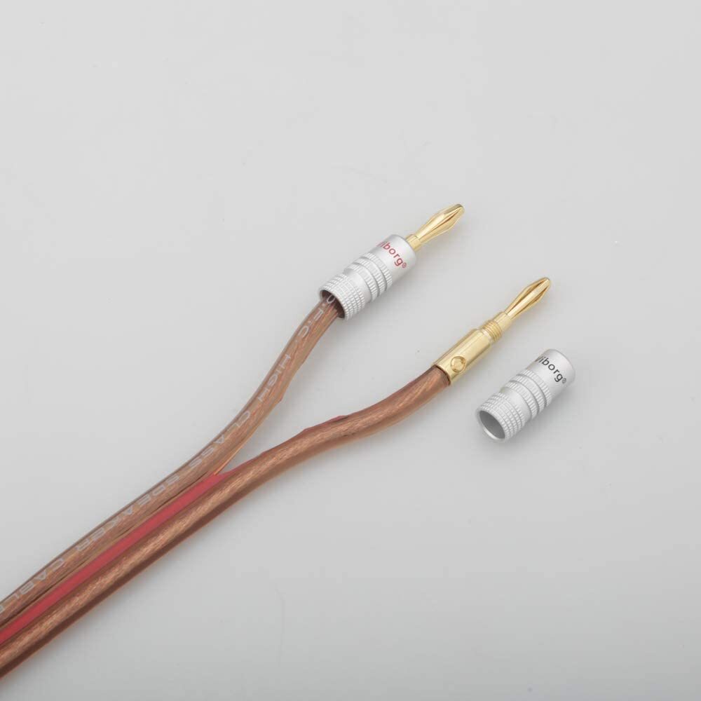 Banana Plugs HiFi High Quality Gold Plated Speaker Plugs Audio