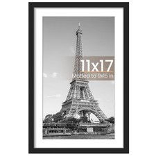 11x17 Picture Frame, Wall Hanging Poster Frames - Black 1 Pack