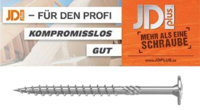 PROFI-Tellerkopfschrauben JD-PLUS, Konstruktionsschrauben, 8mmØ, 80-450mm Länge