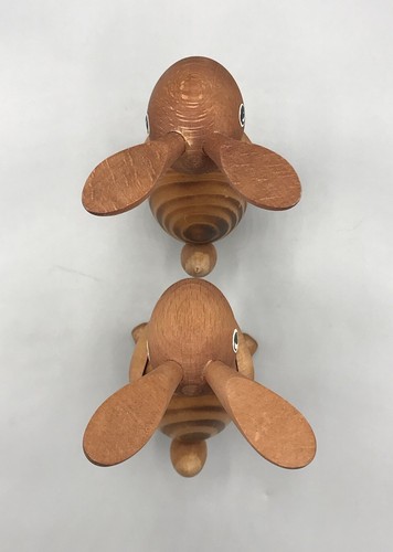 2 Große Hasen Natur Holz Figur Erzgebirge Osterhase Ostern Selten Rarität Hase - Bild 8 von 8