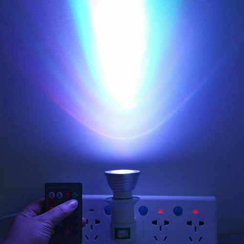 RGB LED Spotlight Bulbs GU10 MR16 GU5.3 E27 Color Change+ Remote Control Lamp RD - Picture 9 of 17