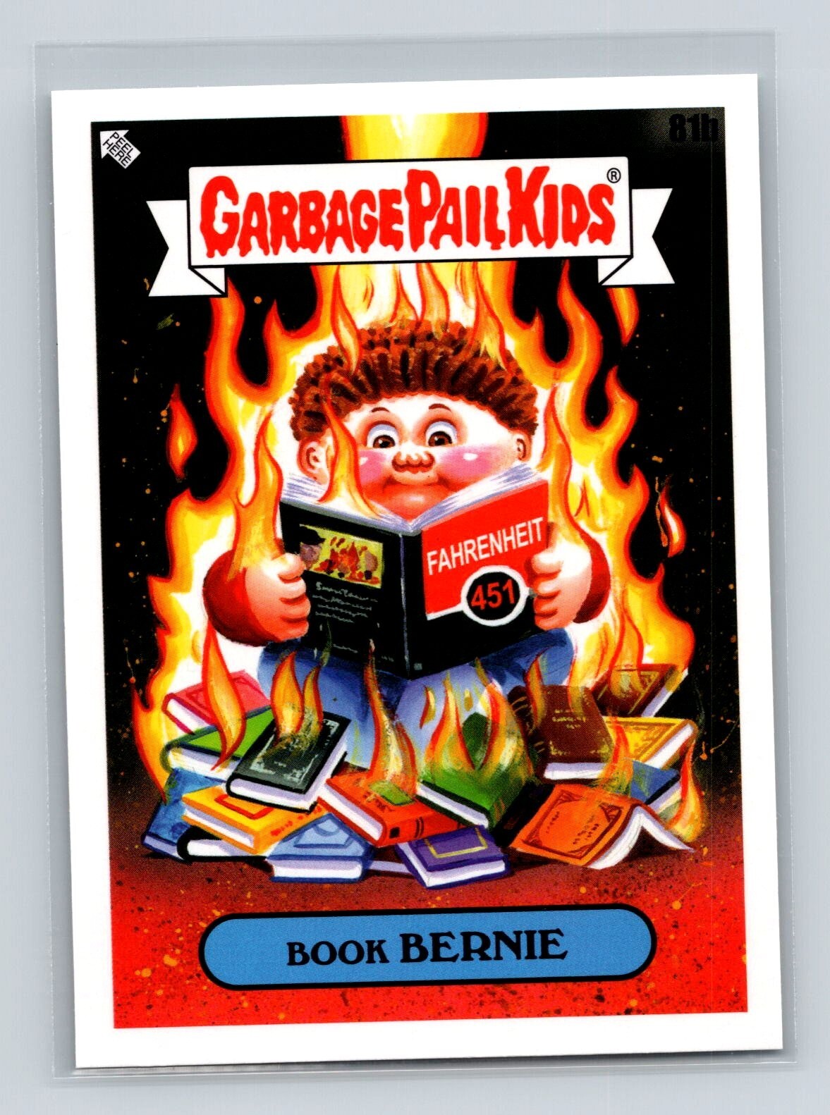 2022 Topps Garbage Pail Kids Book Worms #81b Book Bernie front