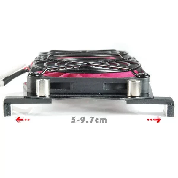 EverCool RVF-1F Flexible Fixed Clip VGA Cooler Single Replacement Fan - Image 2 of 3