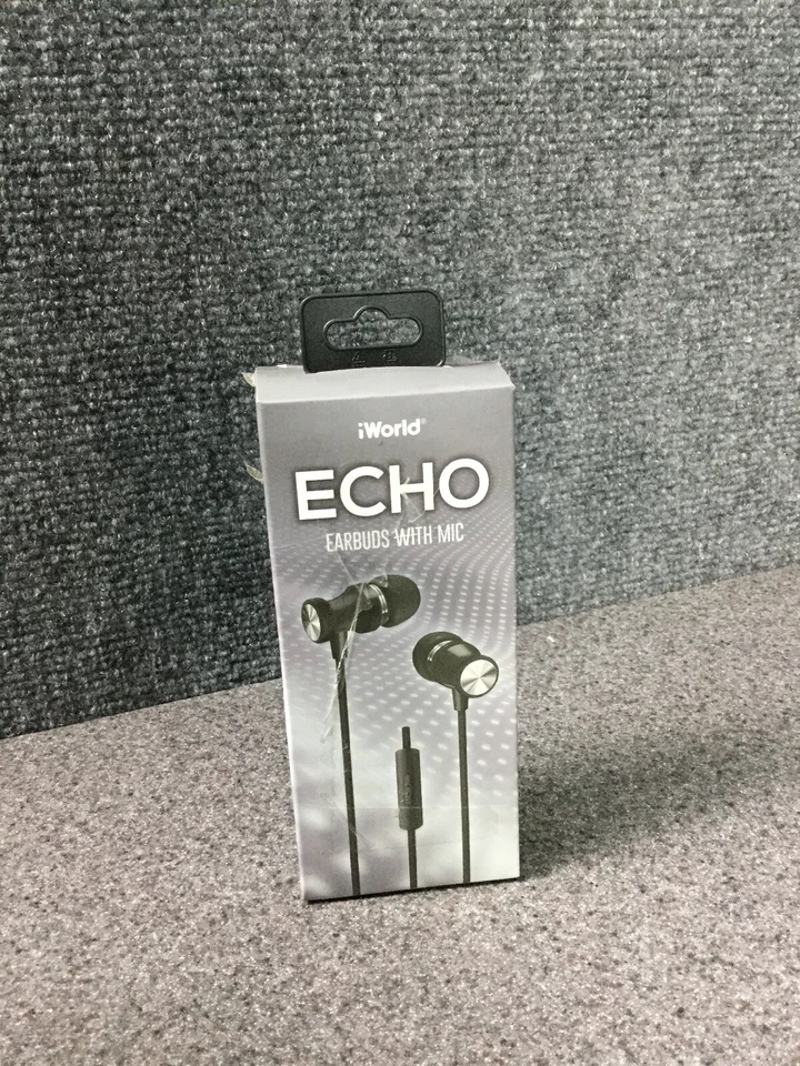 IWORLD ECHO AURICULARES NEGROS CON MICRÓFONO MANOS LIBRES EN LÍNEA NUEVOS M24D Foto 2 de 2