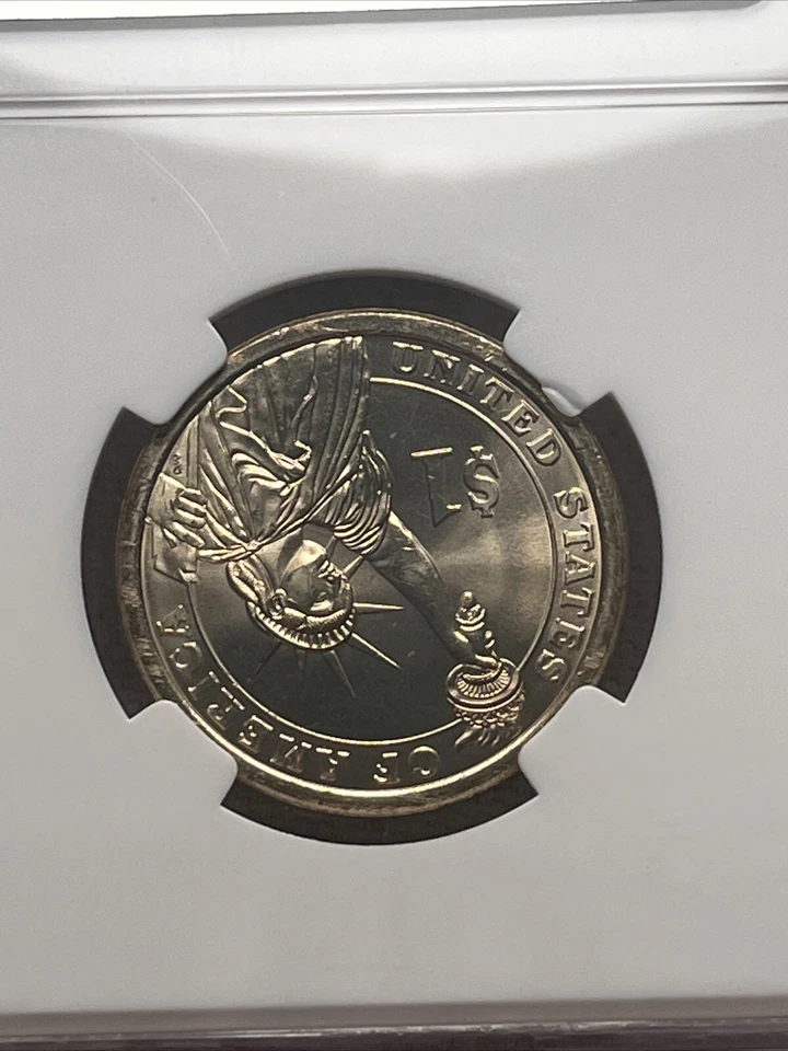 2007 MISSING EDGE LETTERING ERROR GEORGE WASHINGTON NGC MS64 - Image 4 of 4