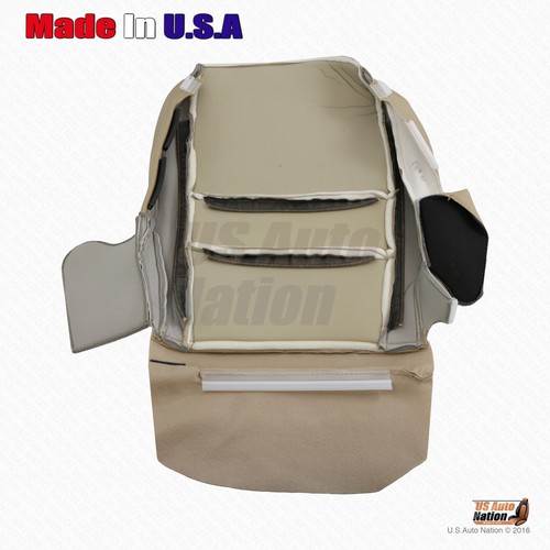 Front Driver & Passenger Bottom Tan Leather Cover For 2007 to 2011 Honda CR-V - Picture 10 of 10