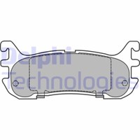 Delphi LP1452 Bremsbelagsatz, Scheibenbremse FüR Mazda