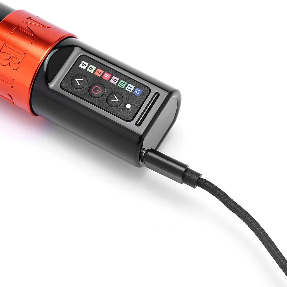 Máquina de bolígrafo de tatuaje giratoria inalámbrica con motor sin núcleo fuerte Ambition Trex 2400 mAh Foto 3 de 4
