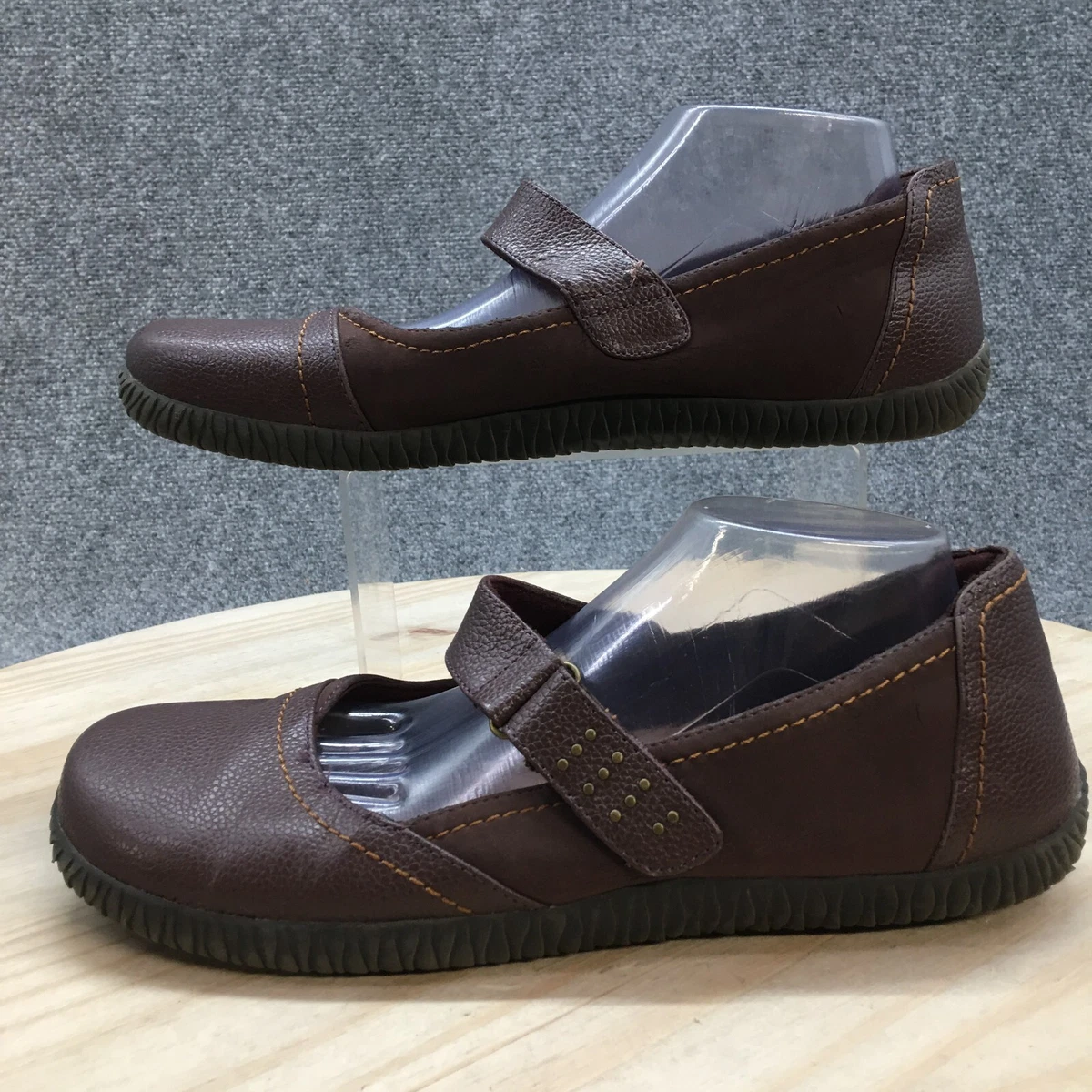 Orthaheel Shoes Womens 12 Sara Mary Jane Burgundy Leather Slip On