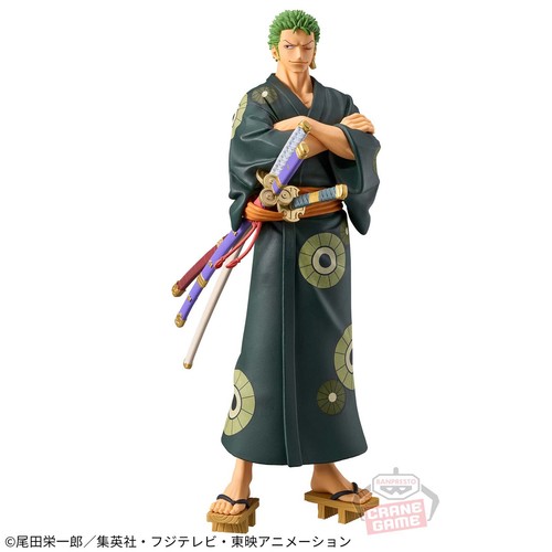 One Piece Roronoa Zoro DXF〜THE GRANDLINE SERIES〜Wanokuni Yukata Figure BANPREST - Picture 2 of 9