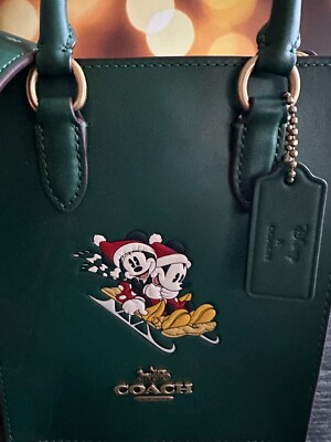 NWT Coach CN021 Disney X Coach North South Mini Tote with Sled