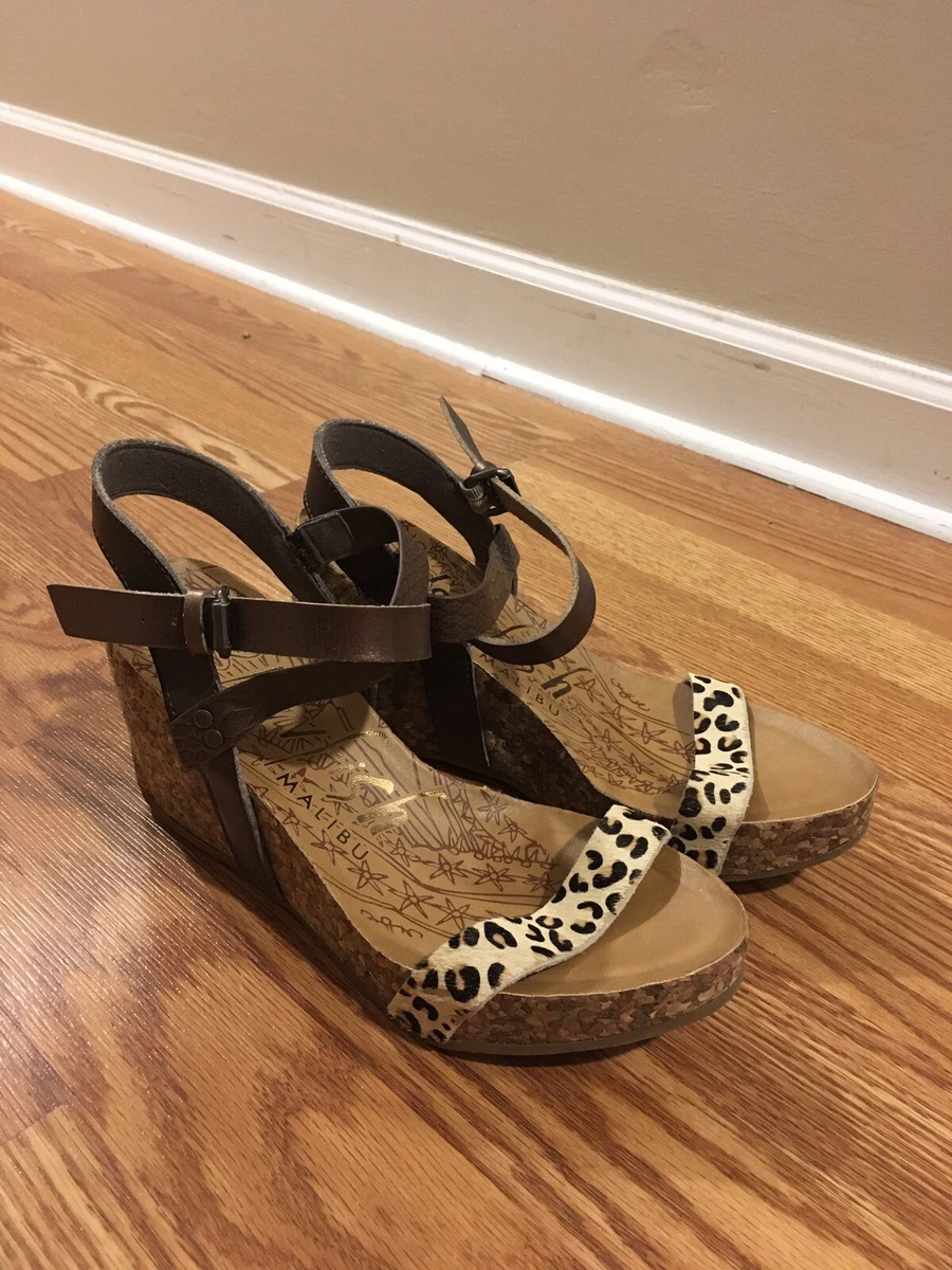 Blowfish leopard wedges sales