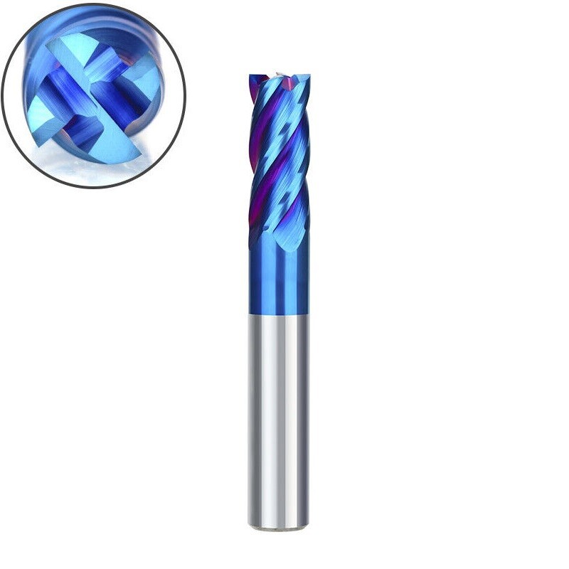 Solid Carbide End Mill HRC=60 4Flute 120mm CNC Slot Drill Milling