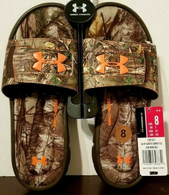 under armour camo sandals