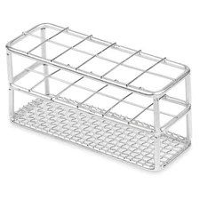 Stainless Steel Test Tube Rack, 16/18mm, 12 Place, Karter Scientific - 234J3