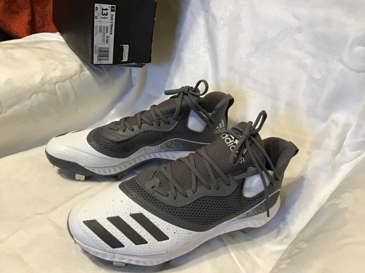 Adidas Mens Icon V Gray Baseball Cleats Men main image 2