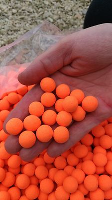 Fluoro Bright Orange Garlic Pop-ups Boilie Angelköder 15mm Karpfenköder