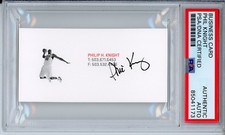 PHIL KNIGHT NIKE CEO SIGNED BUSINESS CARD PSA DNA AUTOGRAPH KOBE BRYANT IMAGE