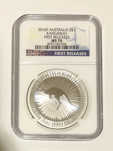 NGC MS70 2016 Australian Kangaroo 1 Oz Silver - First Releases