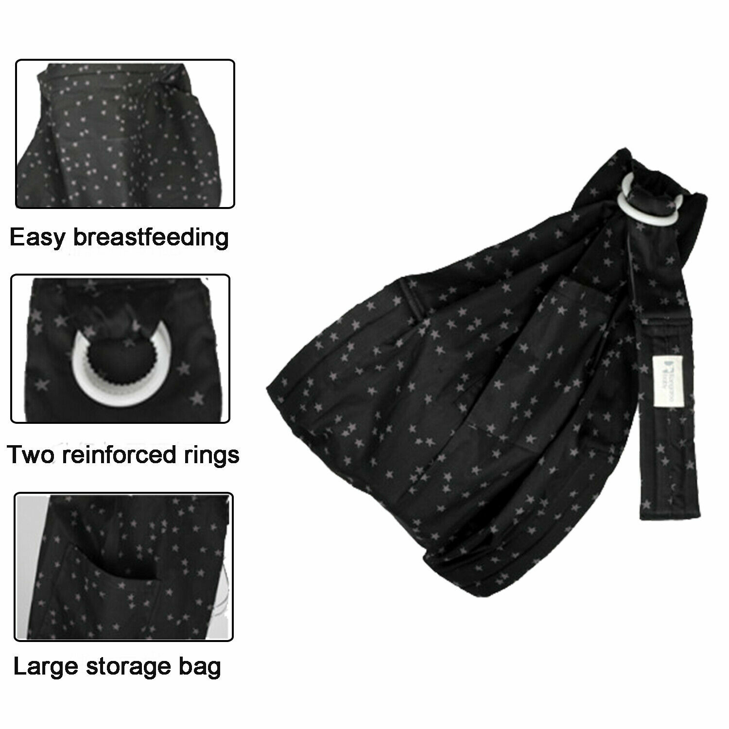 Hip Baby Wrap Ring Sling, Adjustable Carrier, Infants/Toddlers, eBay