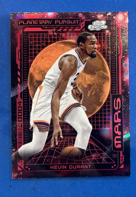 Kevin Durant 2023-24 Topps Cosmic Chrome Planetary Pursuit SSP CASE HIT MARS