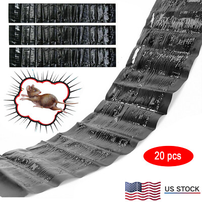 20pcs 47''x11'' Catcher Rat Glue Rodent Board Mice Indoor Super Sticky Mouse Trap