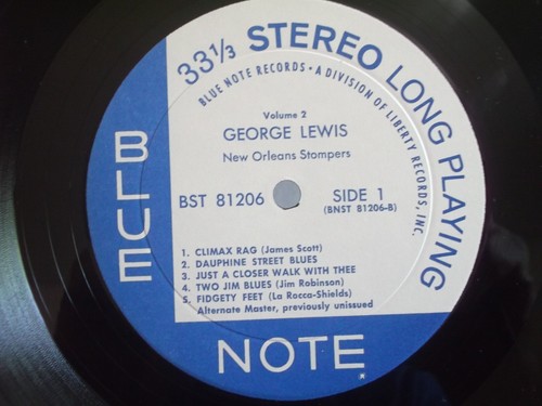 George Lewis,Blue Note 1206,"New Orleans Stompers Volume Two"US,LP,st,Shrink,M- - Picture 3 of 3