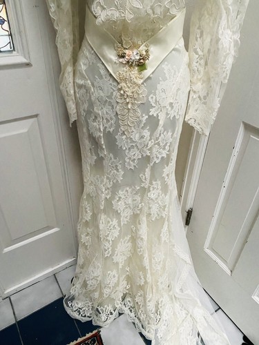 Vintage 1970’s Susan Lane’s Country Elegance Victorian Wedding Dress NWT SZ 8 - Picture 4 of 24
