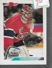 1992 BOWMAN [TOPPS] HOCKEY #74 PATRICK ROY