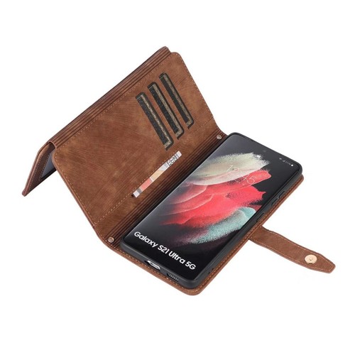 Zipper Wallet Case Flip Leather Cover For Samsung A05S A15 A35 A55 A14 A54 A13 - Picture 76 of 94
