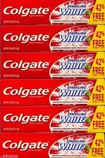 6 tubes - Colgate Sparkling White CinnaMint Gel toothpaste 4.0 oz 113g