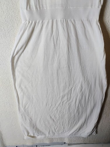 Peruvian Connection White Maxi Dress Large V Neck Sleeveless 100% Pima Cotton XL - Picture 8 of 10