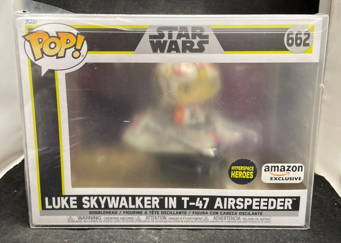 Funko Pop! Star Wars #662 Luke Skywalker in T-47 Airspeeder NEW W