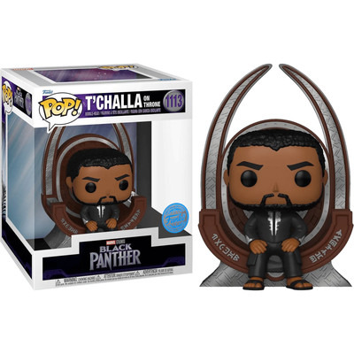 Black Panther (2018) - T Challa on Throne US Exclusive Pop! Deluxe [RS]