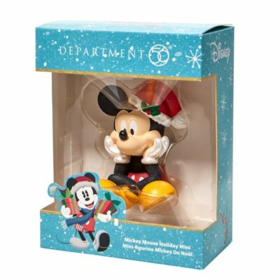 Walt Disney DEPT 56 WEIHNACHTEN MICKEY MOUSE HOLIDAY MINIFIGUR BRANDNEU OVP