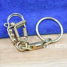 Handmade Solid Brass Key Chain Key Holder Wallet Bag Car Keychains Keyrings Gift