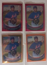 Huge lot of Jack Leathersich New York Mets cards Autos #/- 35 Cards 9 Autos