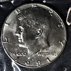 1981 D Kennedy Half Dollar Clad No Silver Brilliant Unc Sealed in Orig Cello BU