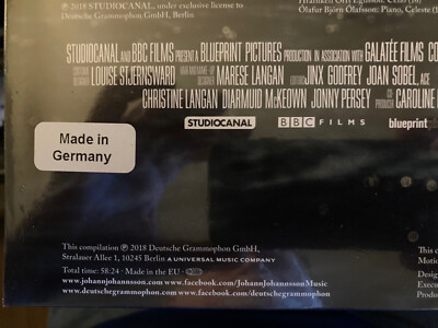 Jóhann Jóhannsson The Mercy Original Soundtrack SEALED 2x Clear